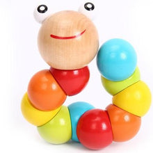 Load image into Gallery viewer, Wooden Twisting Caterpillar 🐛 , S.T.E.M. Smart Toys