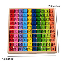 Load image into Gallery viewer, Wooden 10x10 Multiplication Board ✖ , S.T.E.M. Smart Toys