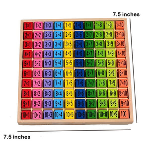 Wooden 10x10 Multiplication Board ✖ , S.T.E.M. Smart Toys