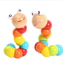 Load image into Gallery viewer, Wooden Twisting Caterpillar 🐛 , S.T.E.M. Smart Toys