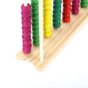 100 Count Wooden Abacus ➕➖➗✖ , S.T.E.M. Smart Toys