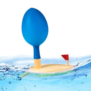 Balloon Powered Wooden Boat ⛵ , S.T.E.M. Smart Toys