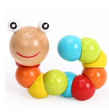 Load image into Gallery viewer, Wooden Twisting Caterpillar 🐛 , S.T.E.M. Smart Toys